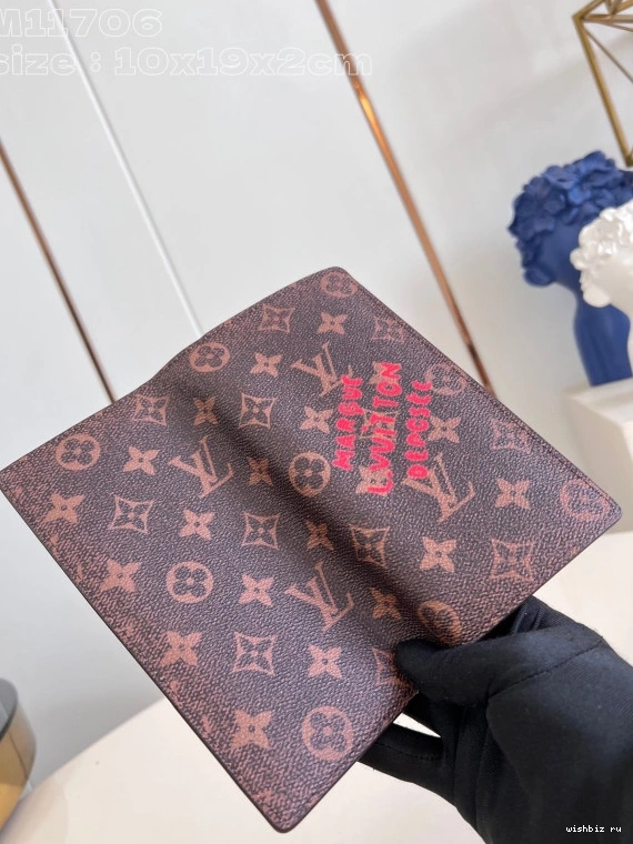 WIS WALLET-10*19*2cm VUITTON BRAZZA LOUIS 0817